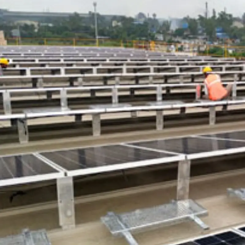 Safety procedures followed for installation of solar