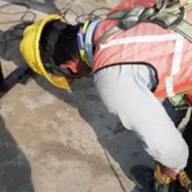 Installation team working in full safety gears